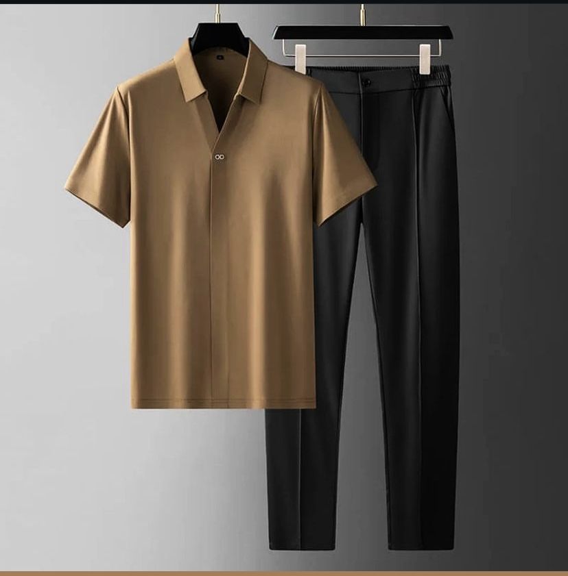 Premium Men's Textured Co-Ord Set