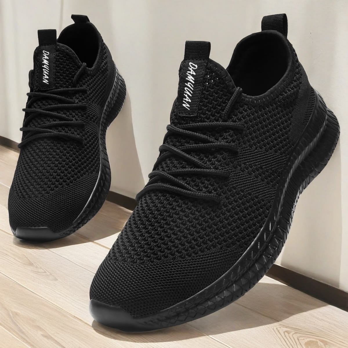 Men's Slip-On Running Shoes โ Black