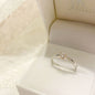 Elegant Silver Zircon Ring for Women