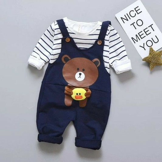 Cute Baby Bear Romper Set