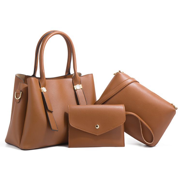 Women's 3Pcs Handbag Set – Elegant PU Leather Bags