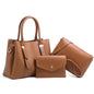 Women's 3Pcs Handbag Set – Elegant PU Leather Bags