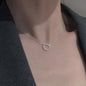 Women's Ring Pendant Choker Necklace
