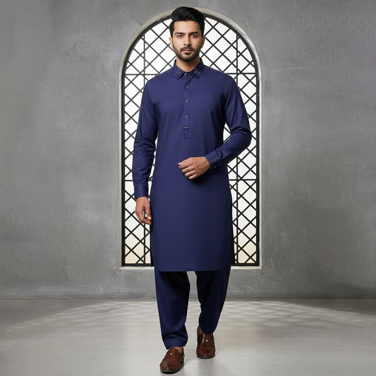 Premium Men's Plain Shalwar Kameez