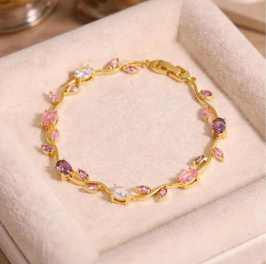 Tulip Flower Bracelet for Women & Girls